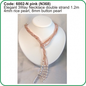 Elegant 3Way Necklace 6002-N pink (N368)